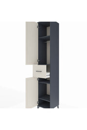Hyperion Dolap 4 Raflı Tek Çekmeceli Tek Askılı 44x44x243 - S64M026V4B