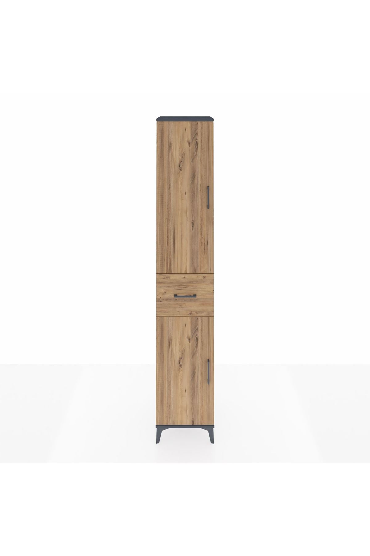 Hyperion Dolap 4 Raflı Tek Çekmeceli Tek Askılı 44x44x243 - S64M026V6B