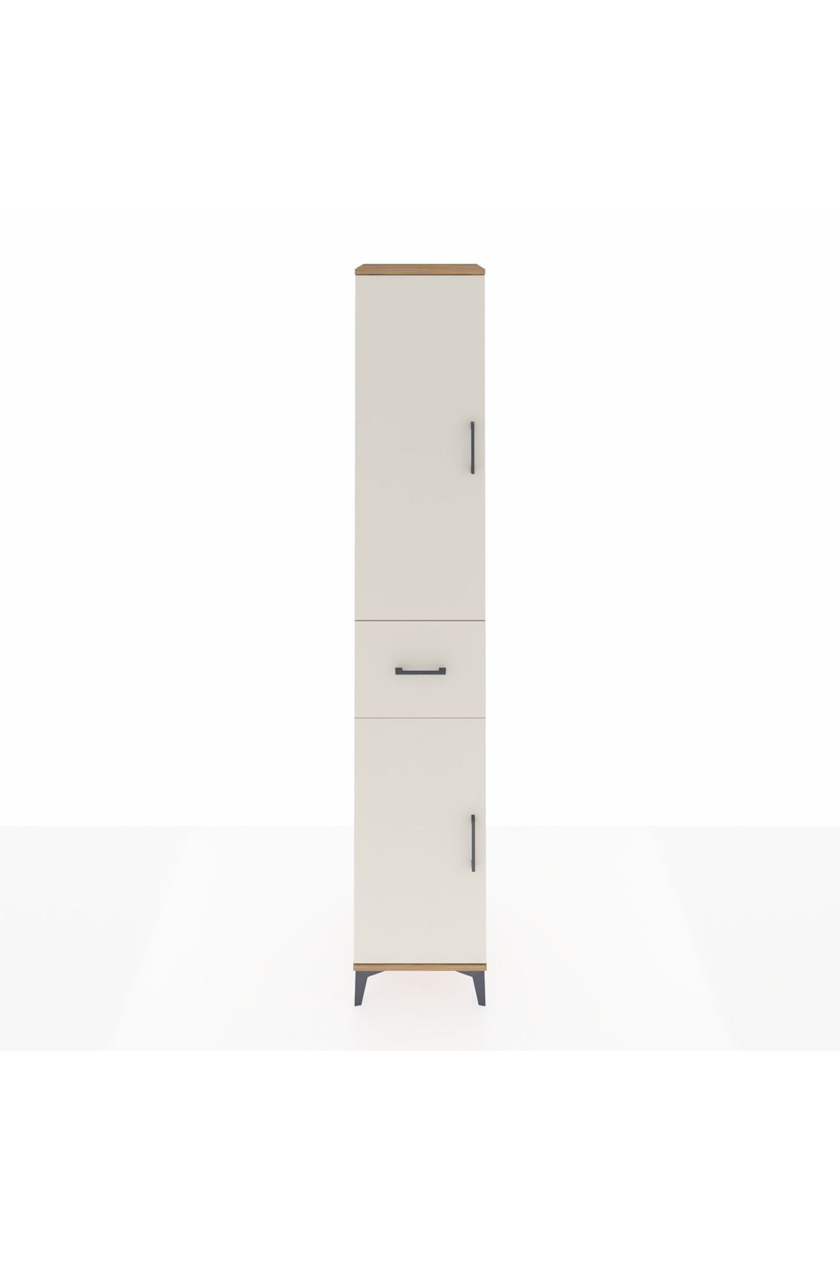 Hyperion Dolap 4 Raflı Tek Çekmeceli Tek Askılı 44x44x243 - S64M026V7B