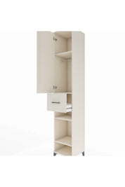 Hyperion Dolap 4 Raflı Tek Çekmeceli Tek Askılı 44x44x243 - S64M027V1B