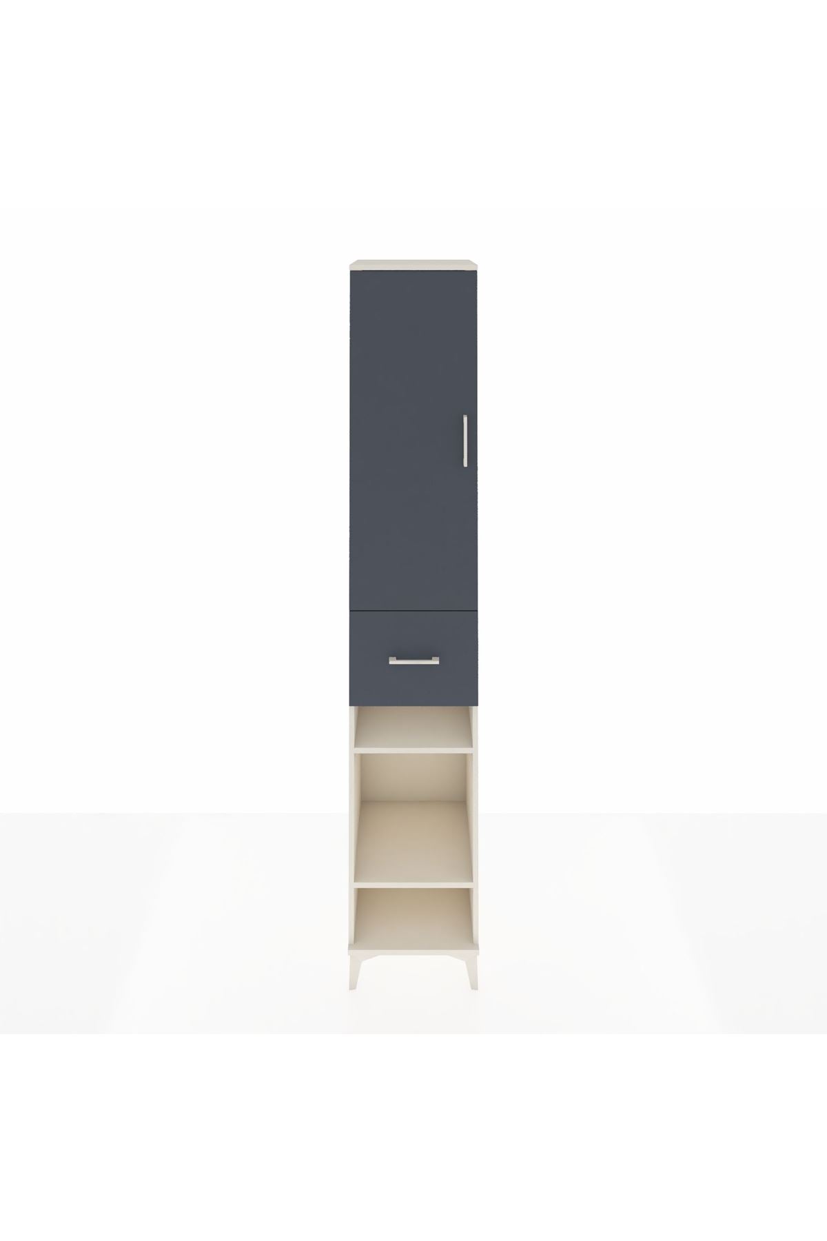 Hyperion Dolap 4 Raflı Tek Çekmeceli Tek Askılı 44x44x243 - S64M027V2B