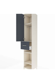 Hyperion Dolap 4 Raflı Tek Çekmeceli Tek Askılı 44x44x243 - S64M027V2B