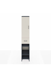 Hyperion Dolap 4 Raflı Tek Çekmeceli Tek Askılı 44x44x243 - S64M027V4B