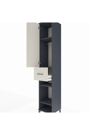 Hyperion Dolap 4 Raflı Tek Çekmeceli Tek Askılı 44x44x243 - S64M027V4B