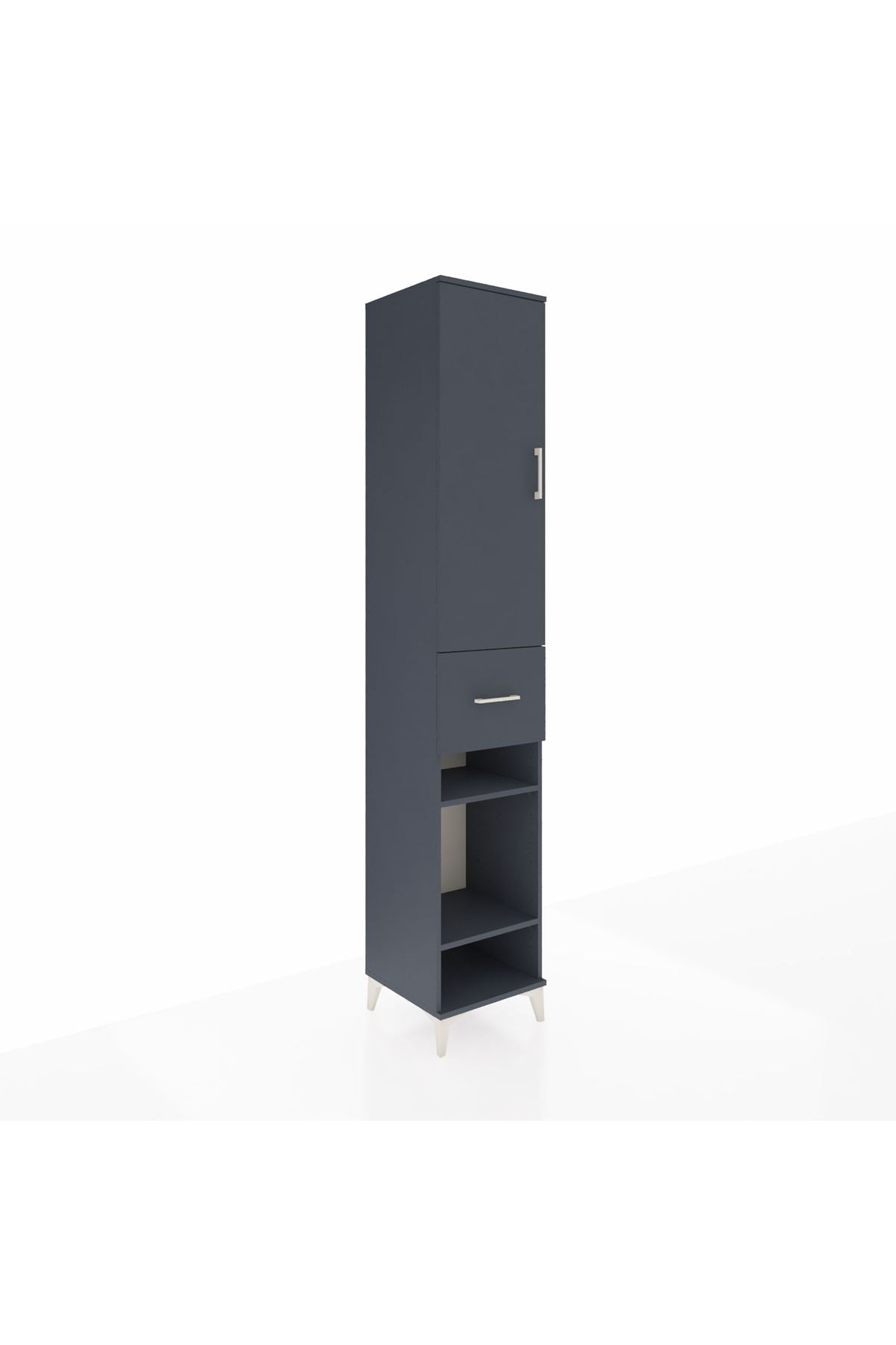 Hyperion Dolap 4 Raflı Tek Çekmeceli Tek Askılı 44x44x243 - S64M027V5B