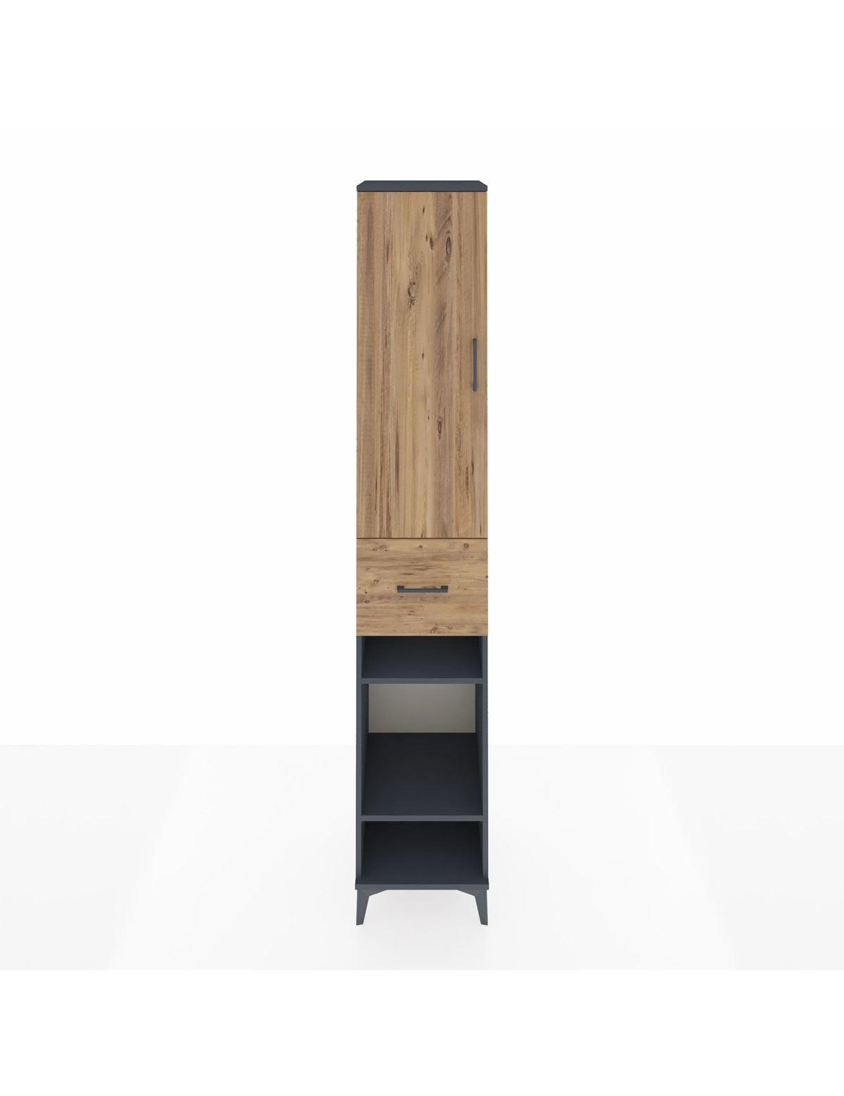 Hyperion Dolap 4 Raflı Tek Çekmeceli Tek Askılı 44x44x243 - S64M027V6B