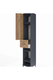Hyperion Dolap 4 Raflı Tek Çekmeceli Tek Askılı 44x44x243 - S64M027V6B