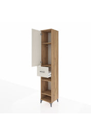 Hyperion Dolap 4 Raflı Tek Çekmeceli Tek Askılı 44x44x243 - S64M027V7B