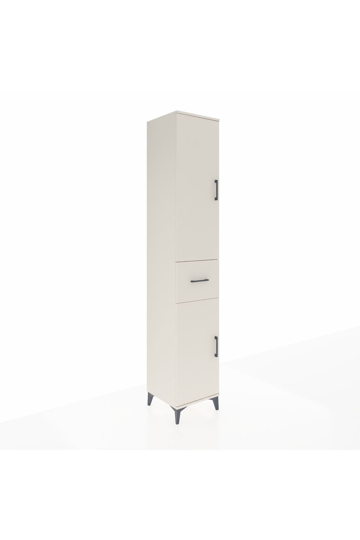 Hyperion Dolap 6 Raflı Tek Çekmeceli 2 Kapaklı 44x44x243 - S64M028V1B