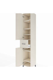 Hyperion Dolap 6 Raflı Tek Çekmeceli 2 Kapaklı 44x44x243 - S64M028V1B