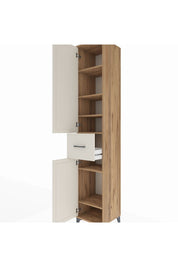 Hyperion Dolap 6 Raflı Tek Çekmeceli 2 Kapaklı 44x44x243 - S64M028V7B