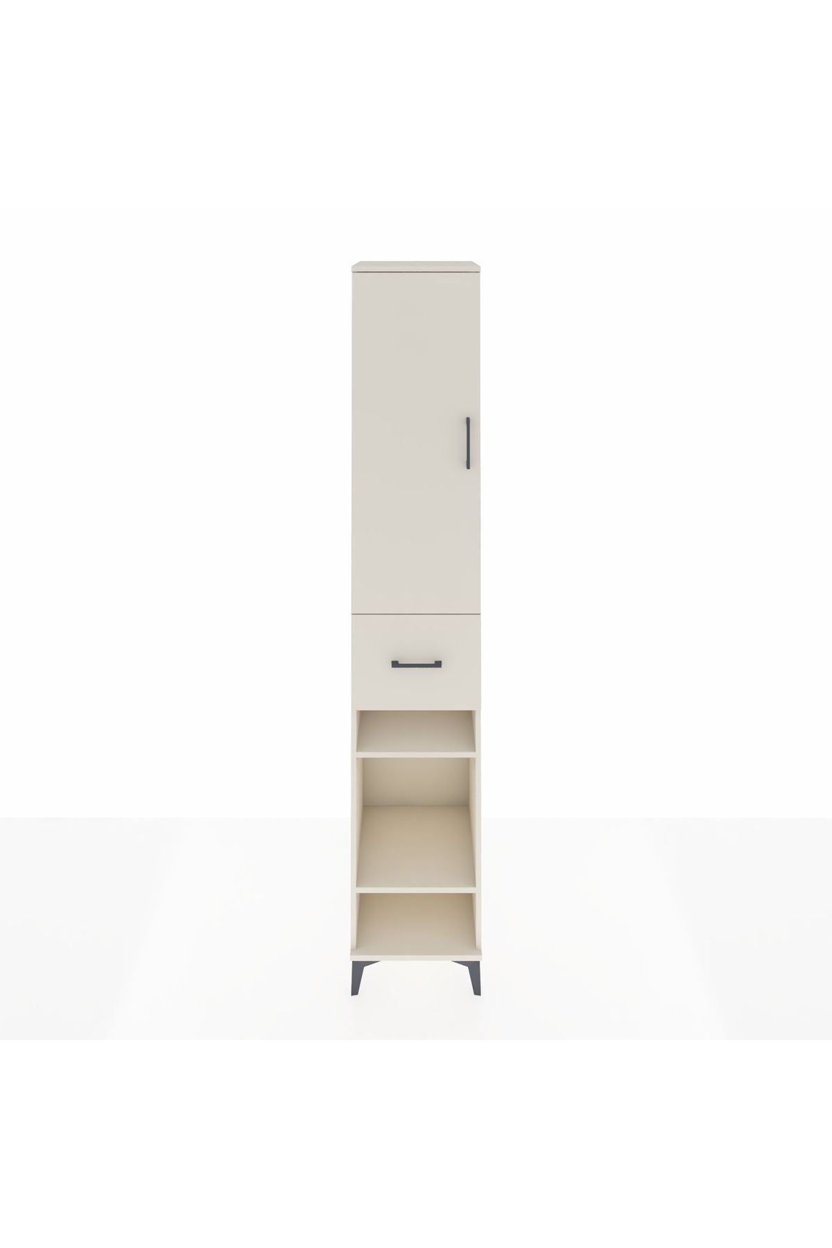 Hyperion Dolap 6 Raflı Tek Çekmeceli Tek Kapaklı 44x44x243 - S64M029V1B
