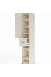 Hyperion Dolap 6 Raflı Tek Çekmeceli Tek Kapaklı 44x44x243 - S64M029V1B