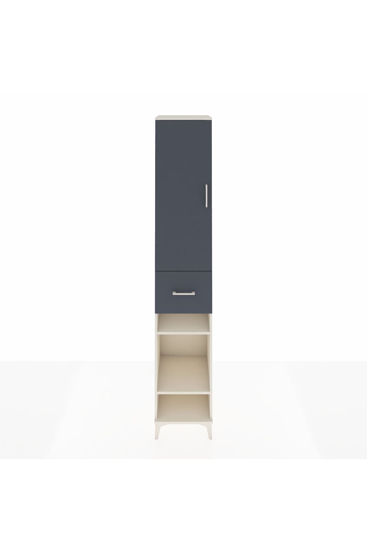 Hyperion Dolap 6 Raflı Tek Çekmeceli Tek Kapaklı 44x44x243 - S64M029V2B