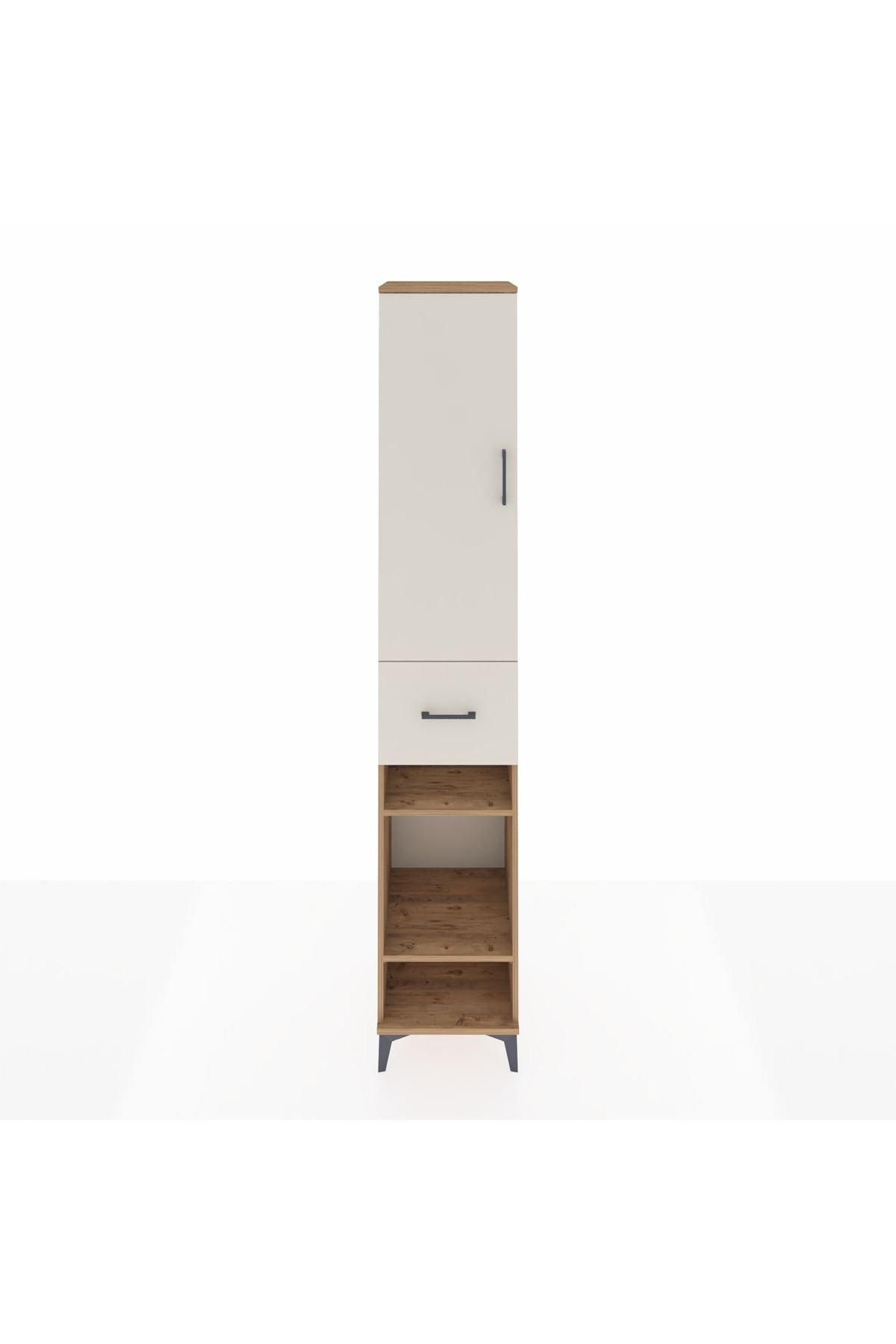 Hyperion Dolap 6 Raflı Tek Çekmeceli Tek Kapaklı 44x44x243 - S64M029V7B