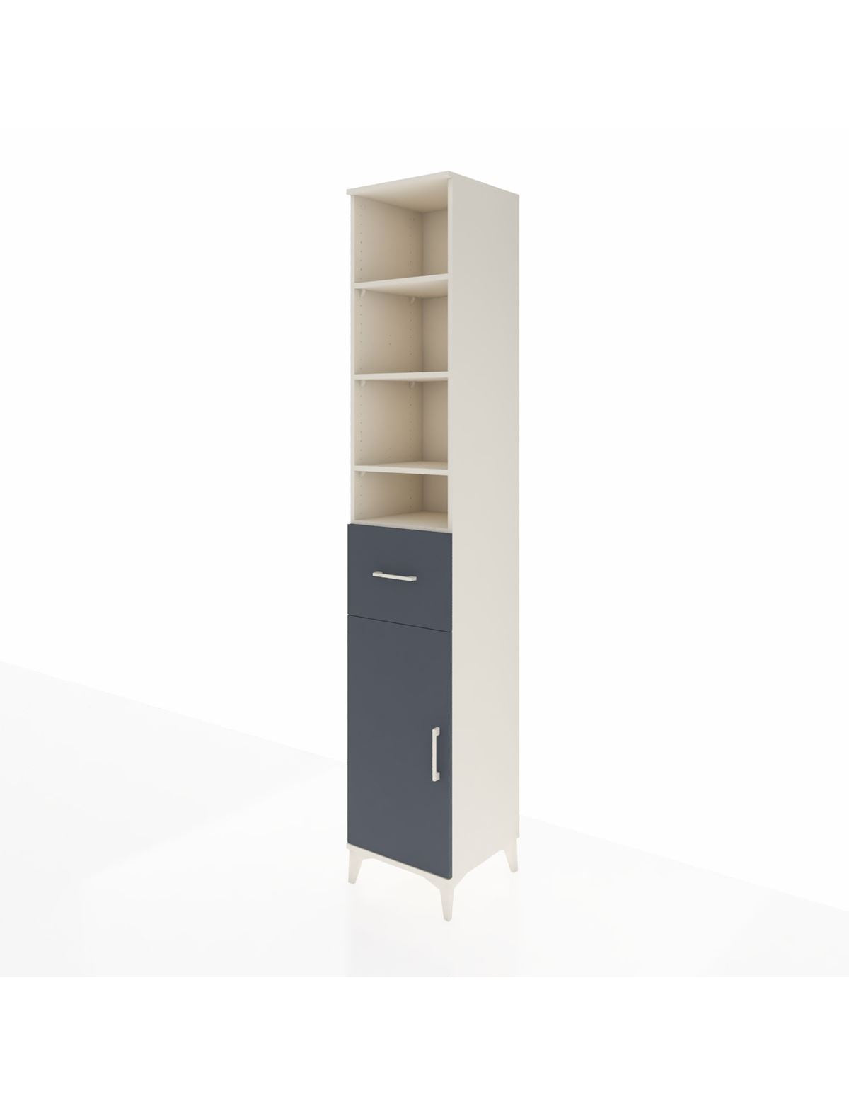 Hyperion Dolap 6 Raflı Tek Çekmeceli Tek Kapaklı 44x44x243 - S64M030V2B
