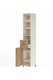 Hyperion Dolap 6 Raflı Tek Çekmeceli Tek Kapaklı 44x44x243 - S64M030V3B
