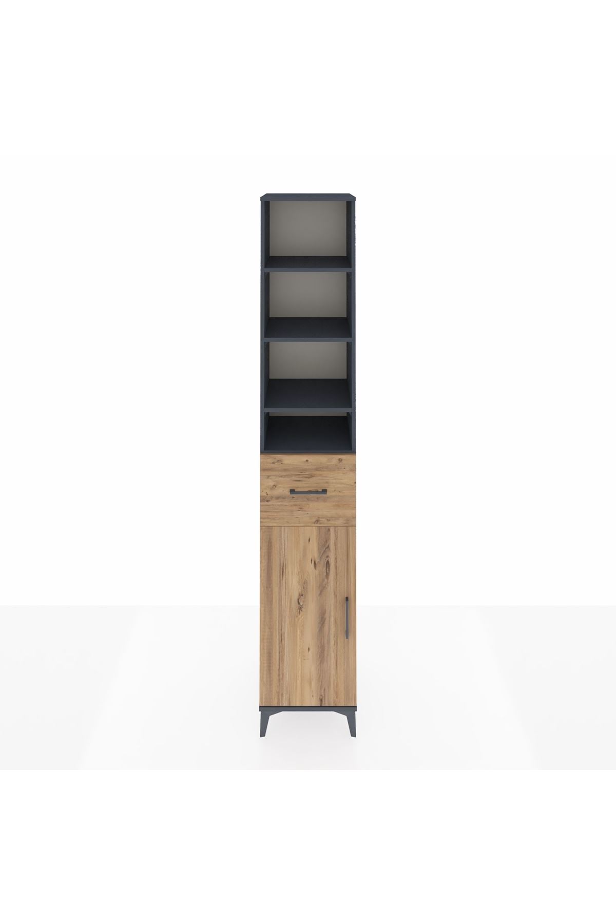 Hyperion Dolap 6 Raflı Tek Çekmeceli Tek Kapaklı 44x44x243 - S64M030V6B