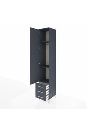 Hyperion Dolap 3 Raflı 3 Çekmeceli Tek Askılı 44x44x243 - S64M031V5B