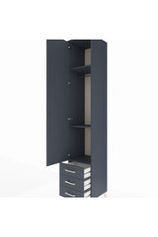 Hyperion Dolap 3 Raflı 3 Çekmeceli Tek Askılı 44x44x243 - S64M031V5B