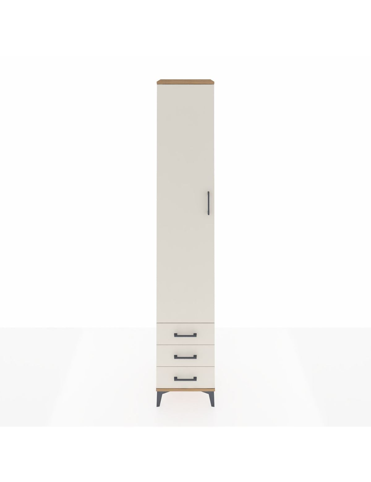 Hyperion Dolap 3 Raflı 3 Çekmeceli Tek Askılı 44x44x243 - S64M031V7B