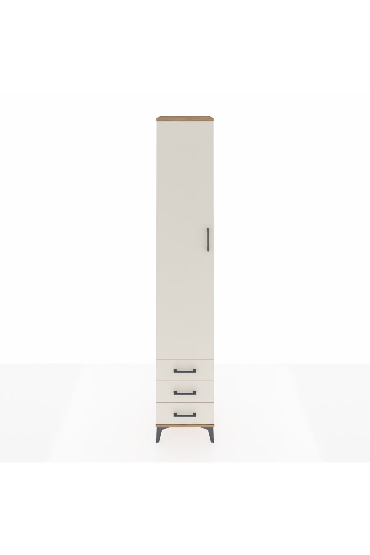 Hyperion Dolap 3 Raflı 3 Çekmeceli Tek Askılı 44x44x243 - S64M031V7B