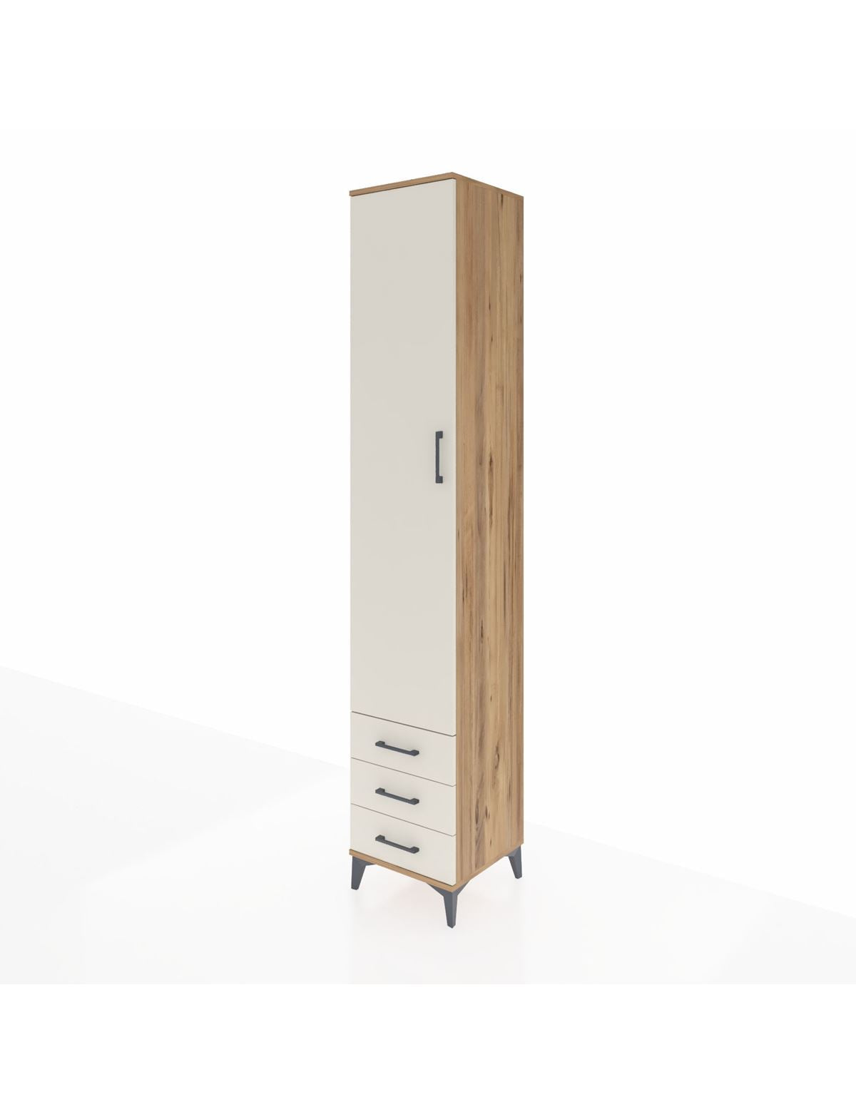 Hyperion Dolap 3 Raflı 3 Çekmeceli Tek Askılı 44x44x243 - S64M031V7B