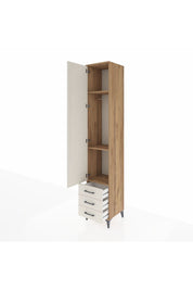 Hyperion Dolap 3 Raflı 3 Çekmeceli Tek Askılı 44x44x243 - S64M031V7B