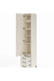 Hyperion Dolap 5 Raflı 3 Çekmeceli Tek Kapaklı 44x44x243 - S64M032V1B