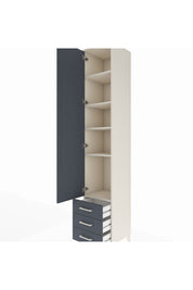 Hyperion Dolap 5 Raflı 3 Çekmeceli Tek Kapaklı 44x44x243 - S64M032V2B