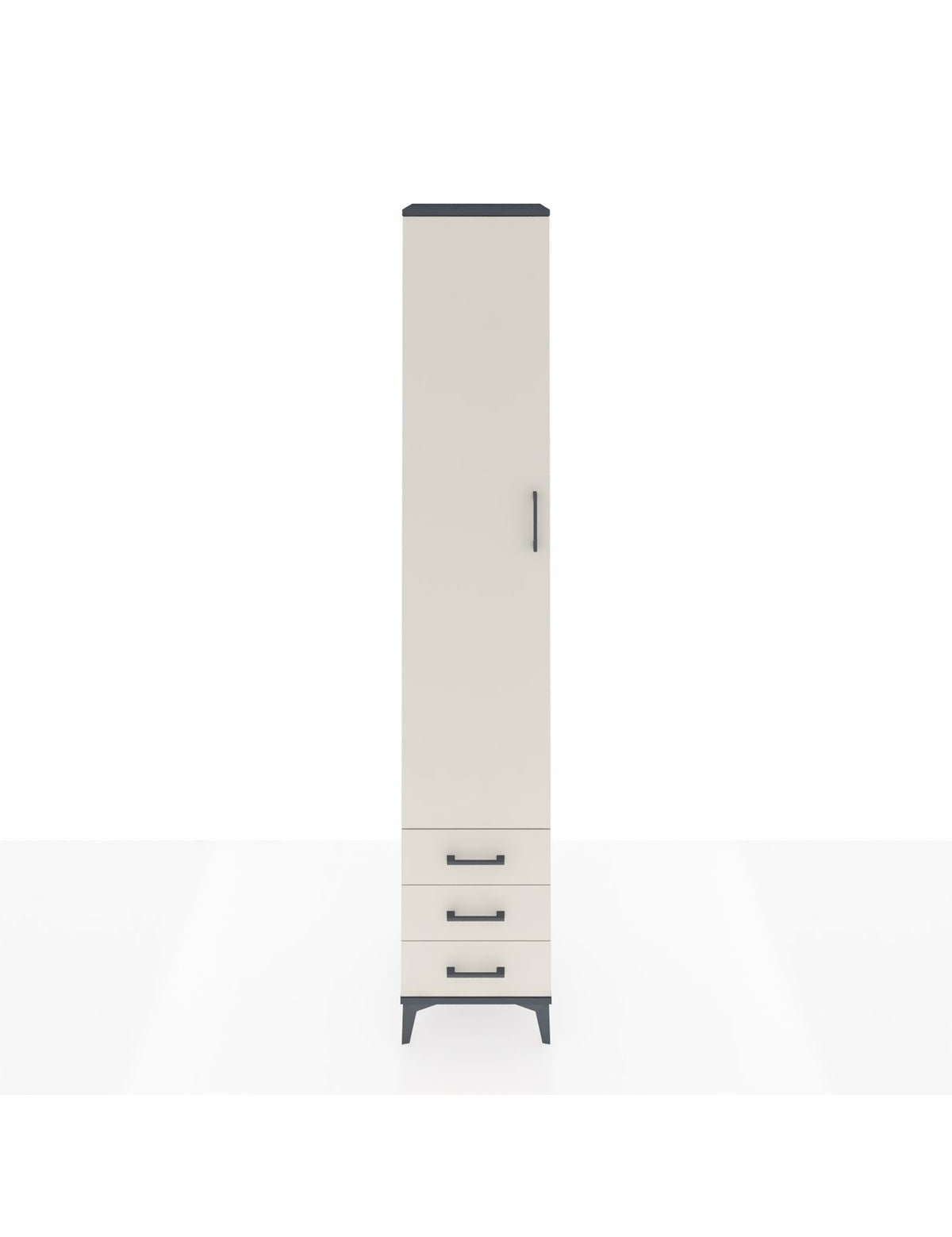 Hyperion Dolap 5 Raflı 3 Çekmeceli Tek Kapaklı 44x44x243 - S64M032V4B