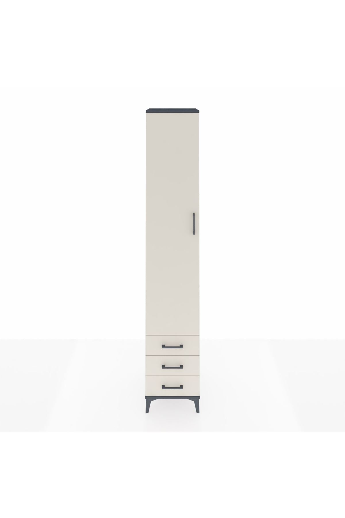 Hyperion Dolap 5 Raflı 3 Çekmeceli Tek Kapaklı 44x44x243 - S64M032V4B