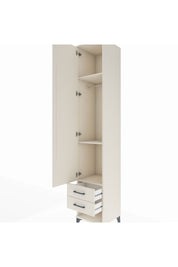 Hyperion Dolap 3 Raflı 2 Çekmeceli Tek Askılı 44x44x243 - S64M033V1B