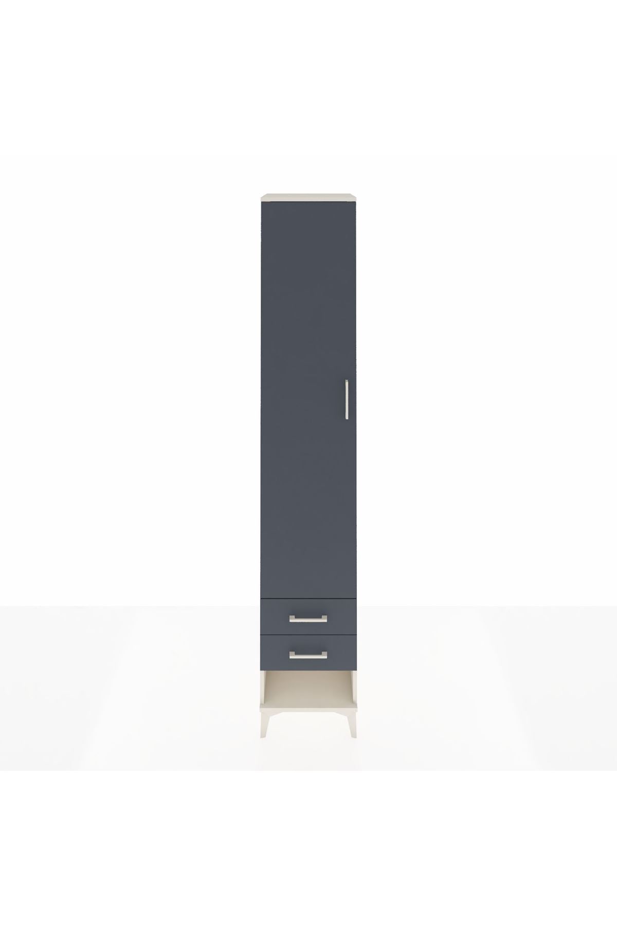 Hyperion Dolap 3 Raflı 2 Çekmeceli Tek Askılı 44x44x243 - S64M033V2B
