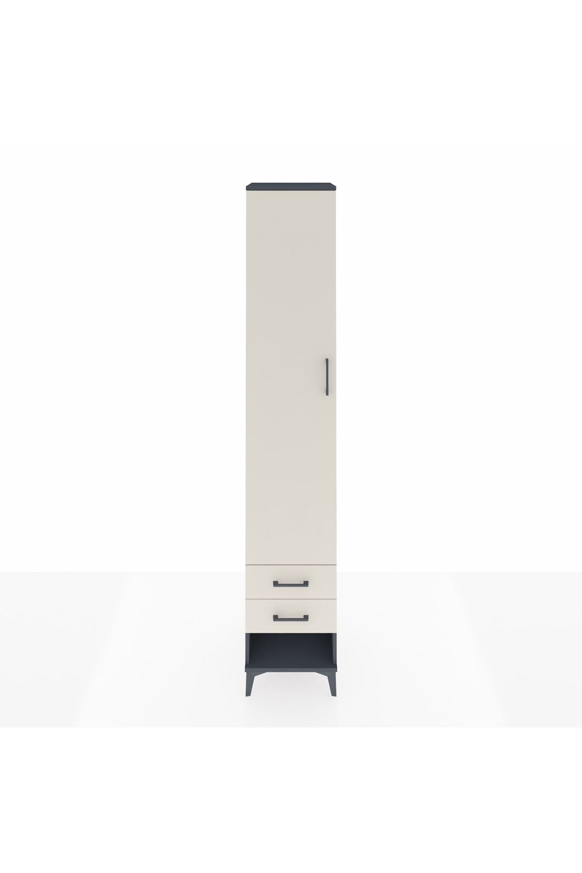 Hyperion Dolap 3 Raflı 2 Çekmeceli Tek Askılı 44x44x243 - S64M033V4B