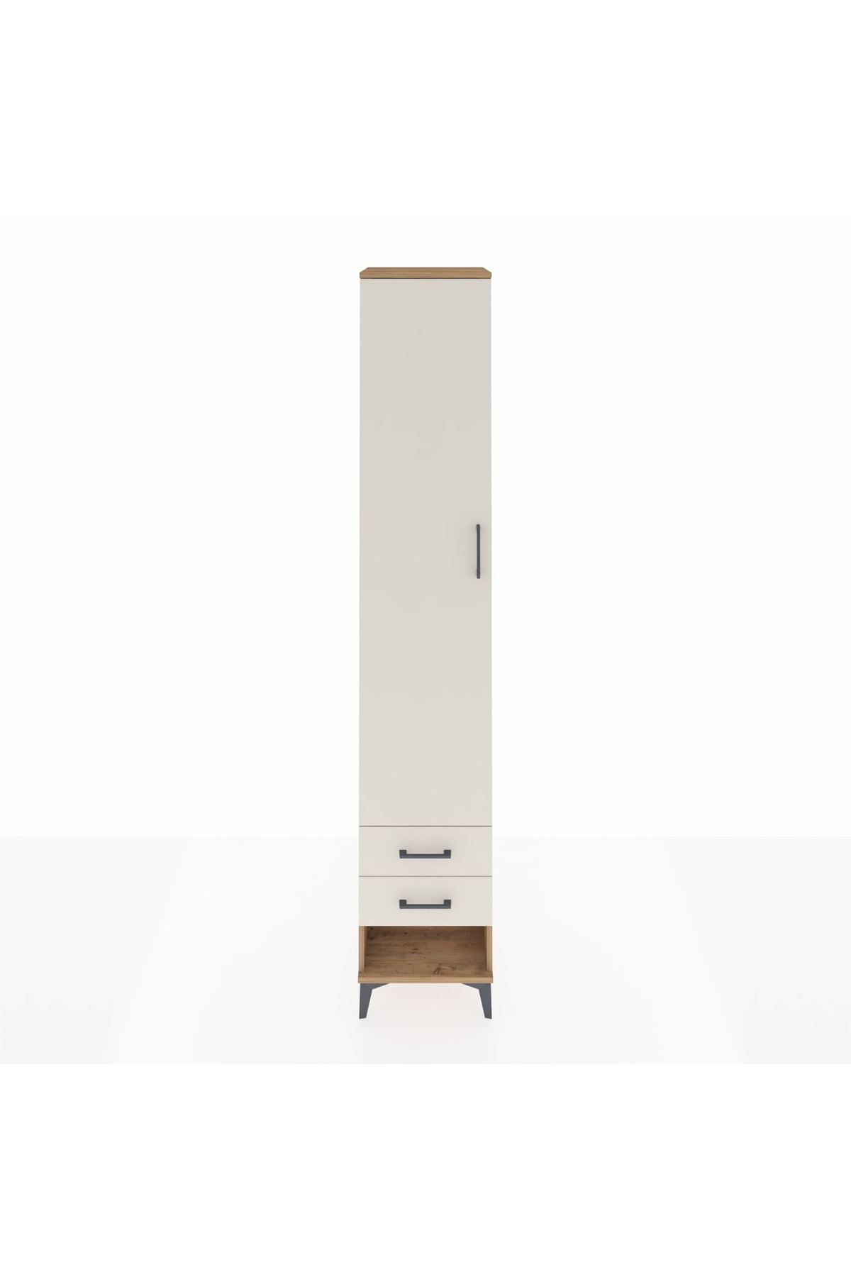 Hyperion Dolap 3 Raflı 2 Çekmeceli Tek Askılı 44x44x243 - S64M033V7B