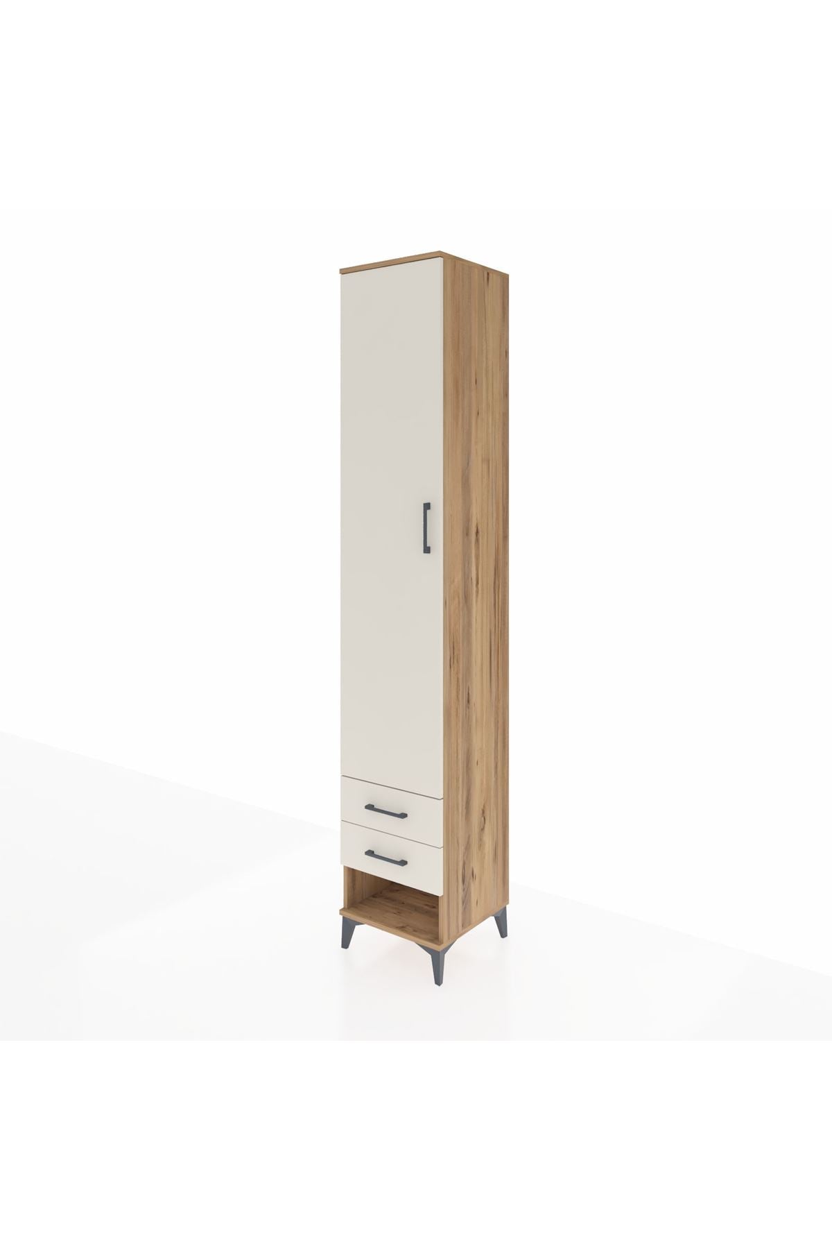 Hyperion Dolap 3 Raflı 2 Çekmeceli Tek Askılı 44x44x243 - S64M033V7B