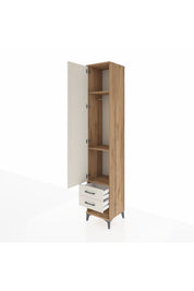 Hyperion Dolap 3 Raflı 2 Çekmeceli Tek Askılı 44x44x243 - S64M033V7B