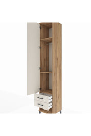 Hyperion Dolap 3 Raflı 2 Çekmeceli Tek Askılı 44x44x243 - S64M033V7B