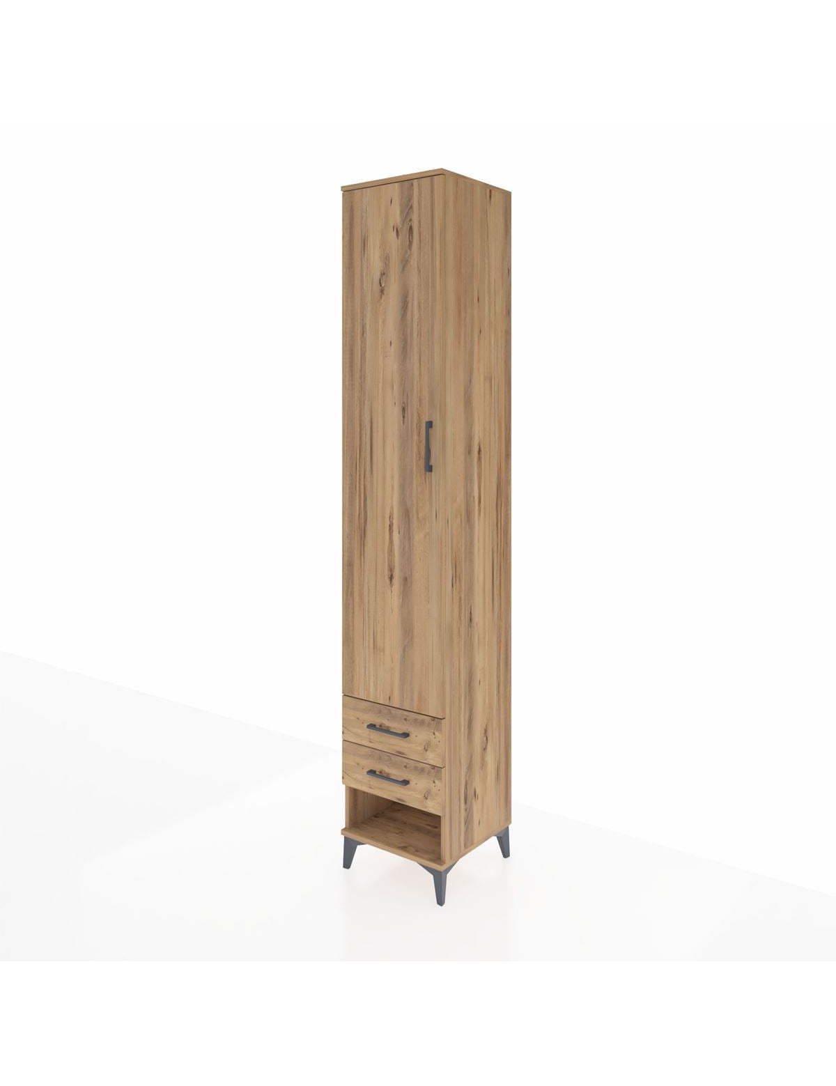 Hyperion Dolap 3 Raflı 2 Çekmeceli Tek Askılı 44x44x243 - S64M033V9B