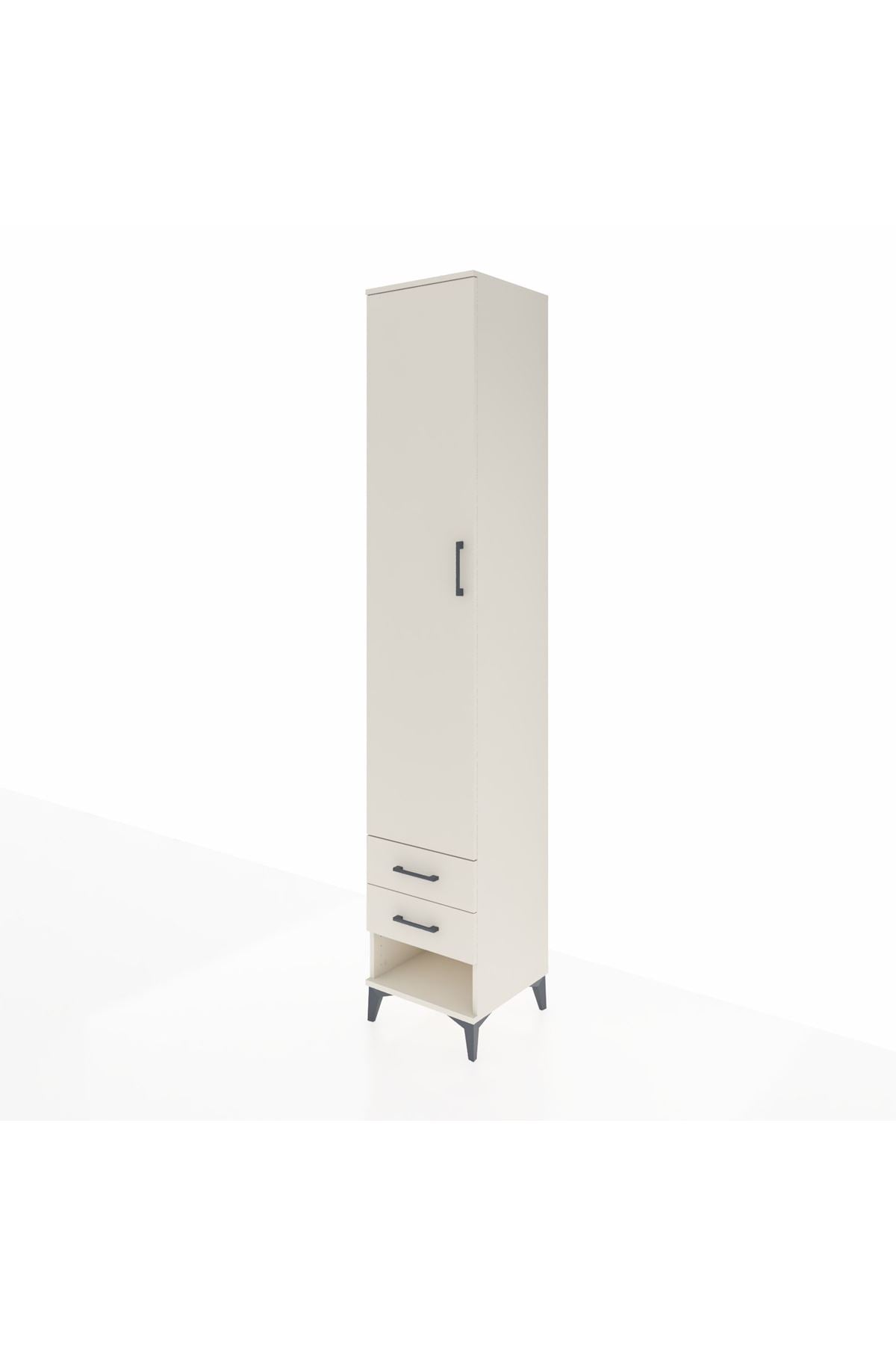 Hyperion Dolap 5 Raflı 2 Çekmeceli Tek Kapaklı 44x44x243 - S64M034V1B