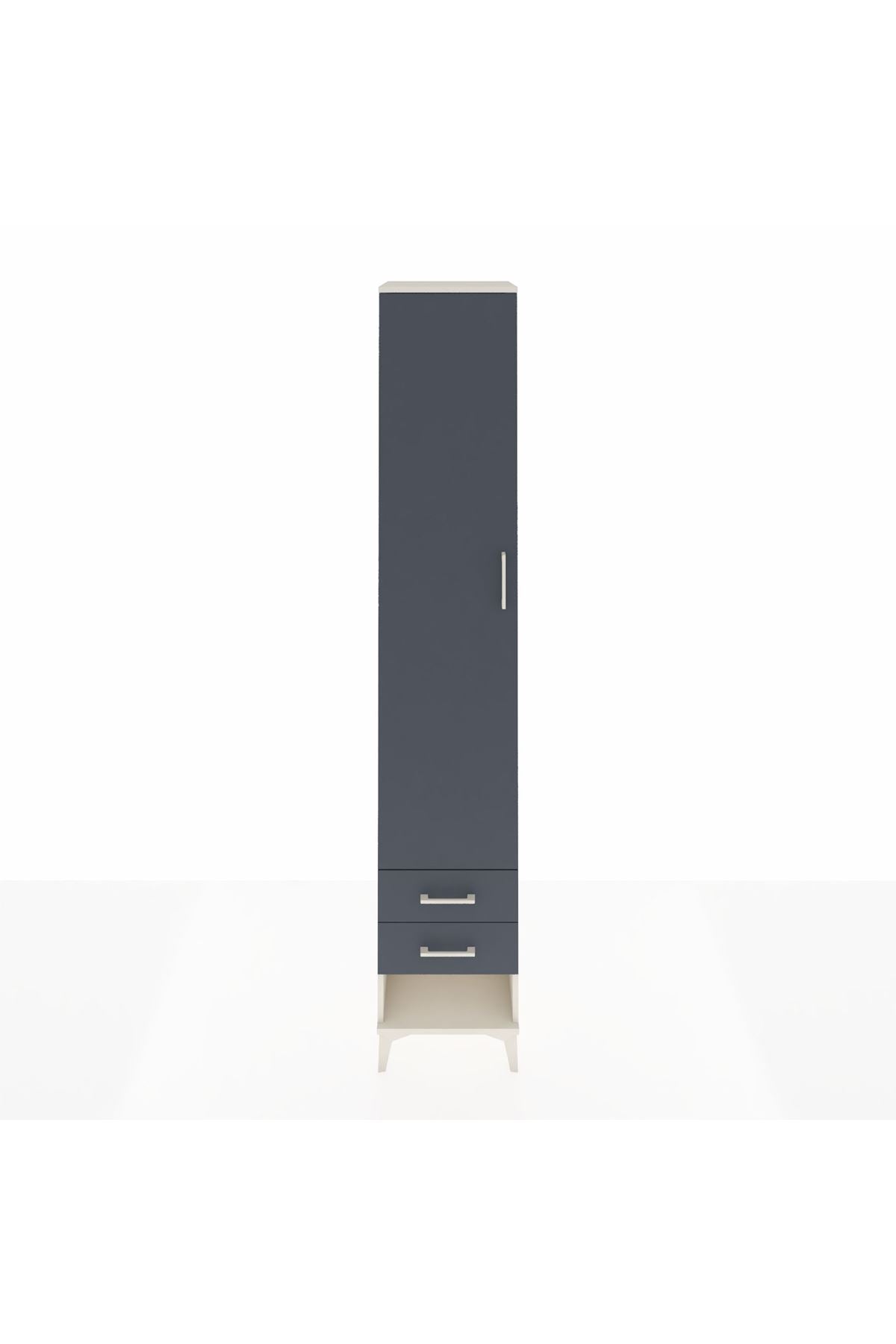 Hyperion Dolap 5 Raflı 2 Çekmeceli Tek Kapaklı 44x44x243 - S64M034V2B
