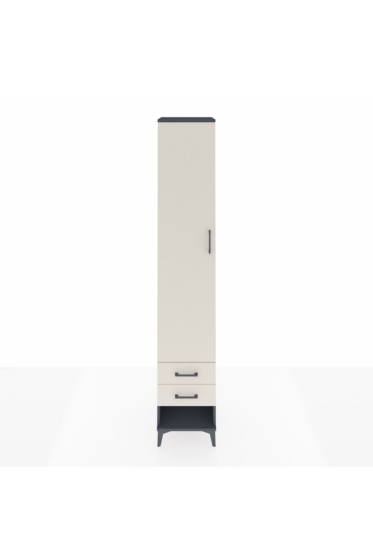 Hyperion Dolap 5 Raflı 2 Çekmeceli Tek Kapaklı 44x44x243 - S64M034V4B