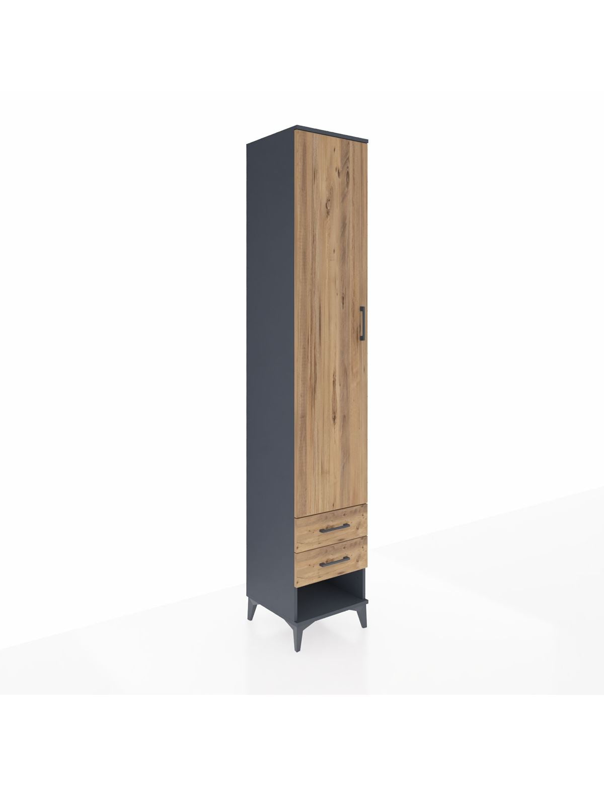 Hyperion Dolap 5 Raflı 2 Çekmeceli Tek Kapaklı 44x44x243 - S64M034V6B