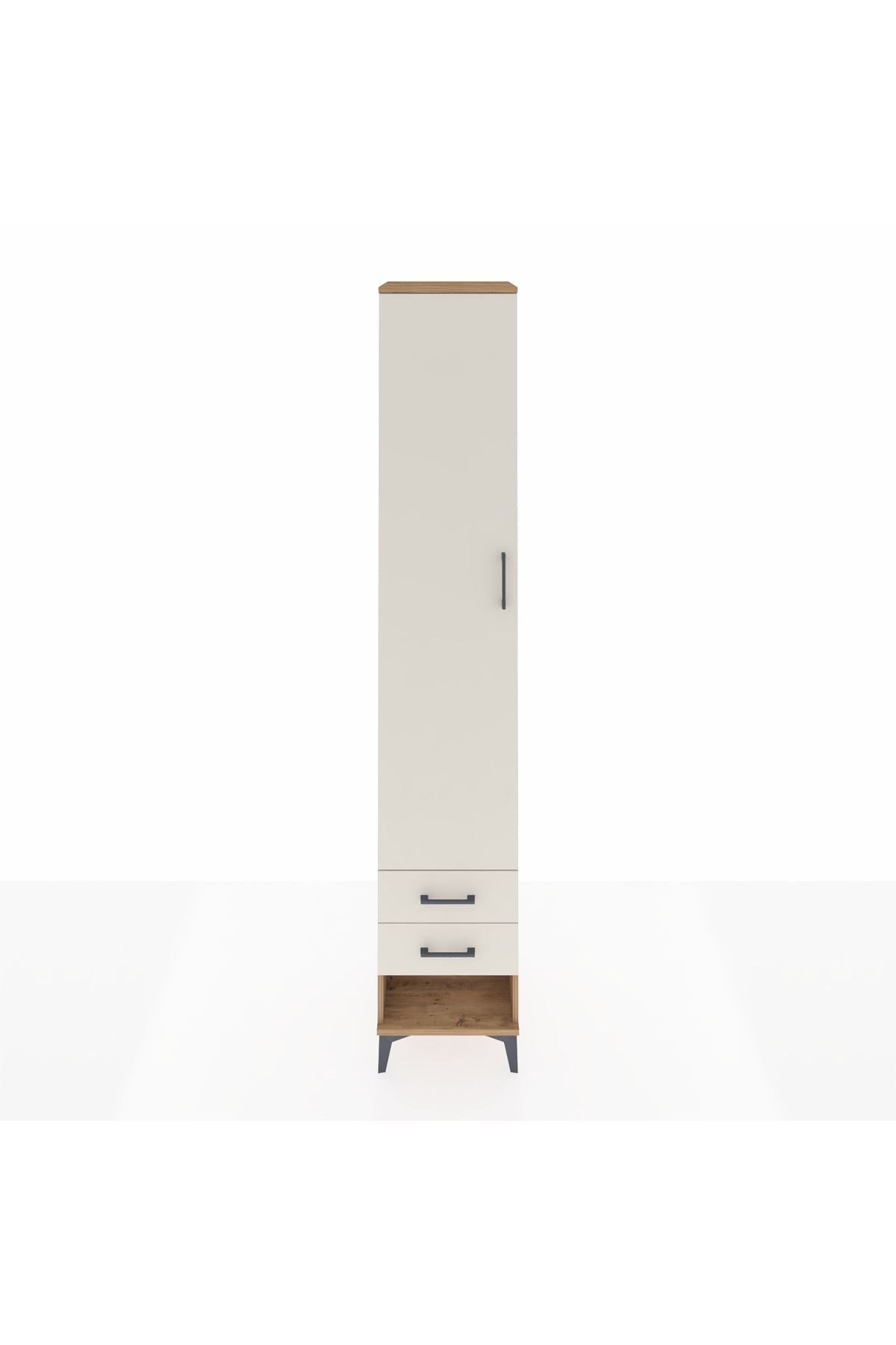 Hyperion Dolap 5 Raflı 2 Çekmeceli Tek Kapaklı 44x44x243 - S64M034V7B