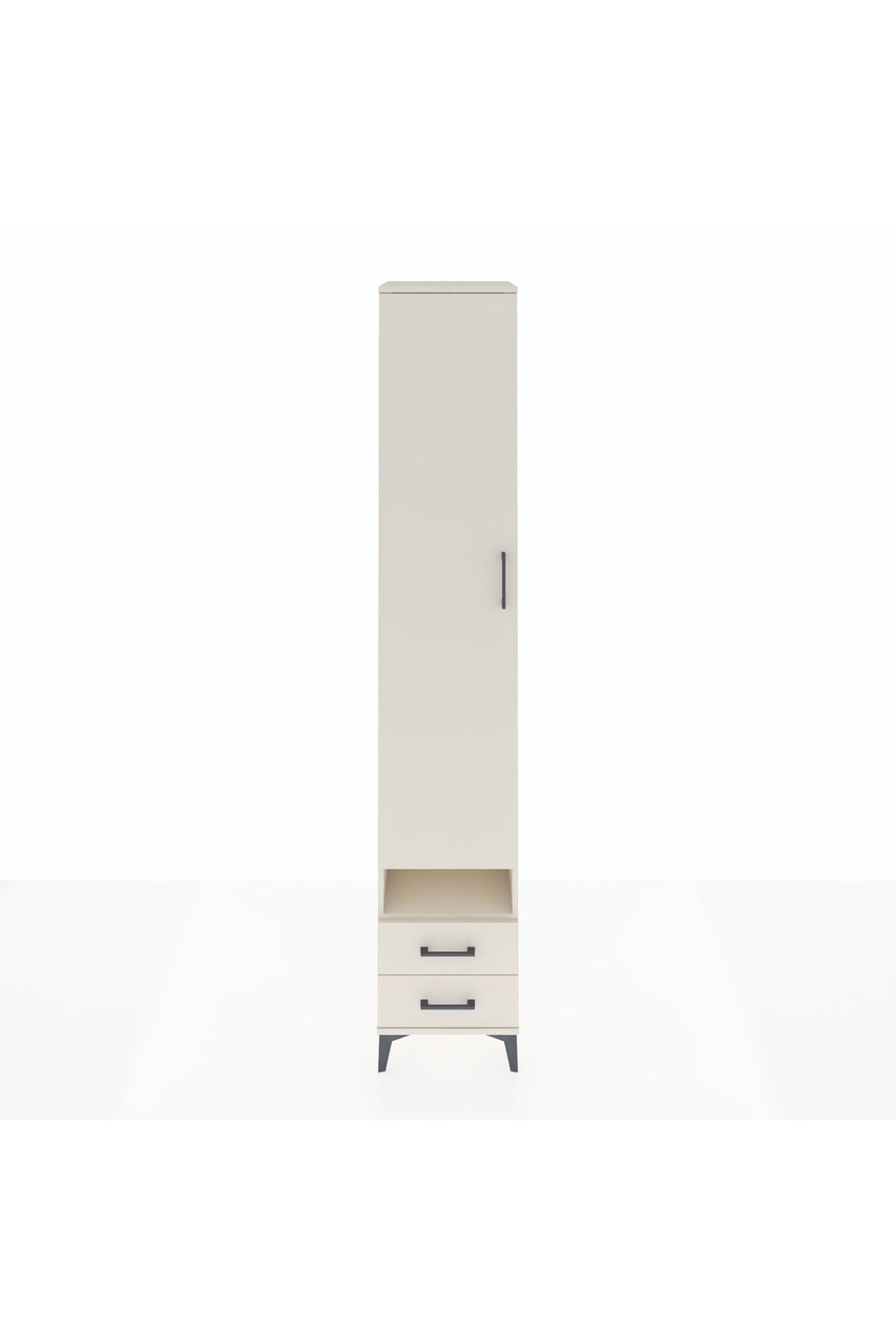 Hyperion Dolap 4 Raflı 2 Çekmeceli Tek Askılı 44x44x243 - S64M035V1B