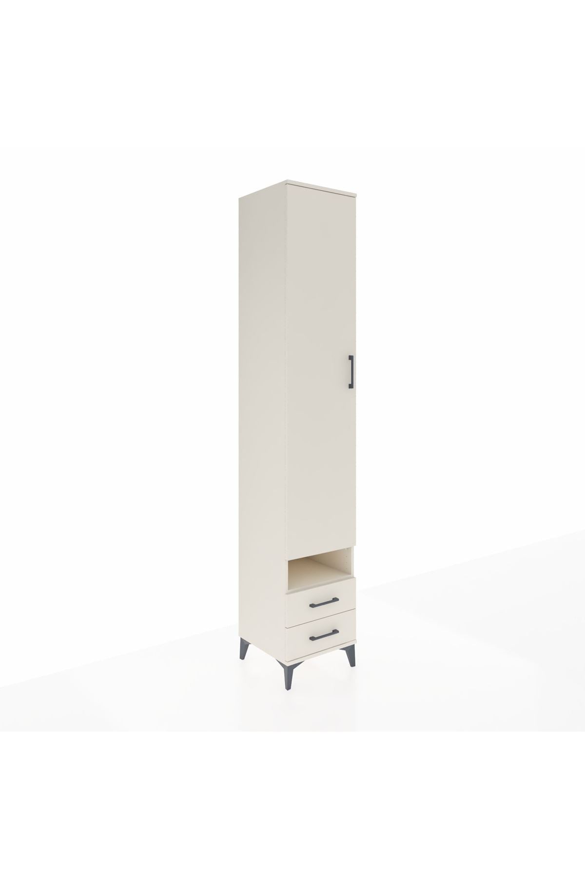 Hyperion Dolap 4 Raflı 2 Çekmeceli Tek Askılı 44x44x243 - S64M035V1B