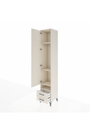 Hyperion Dolap 4 Raflı 2 Çekmeceli Tek Askılı 44x44x243 - S64M035V1B