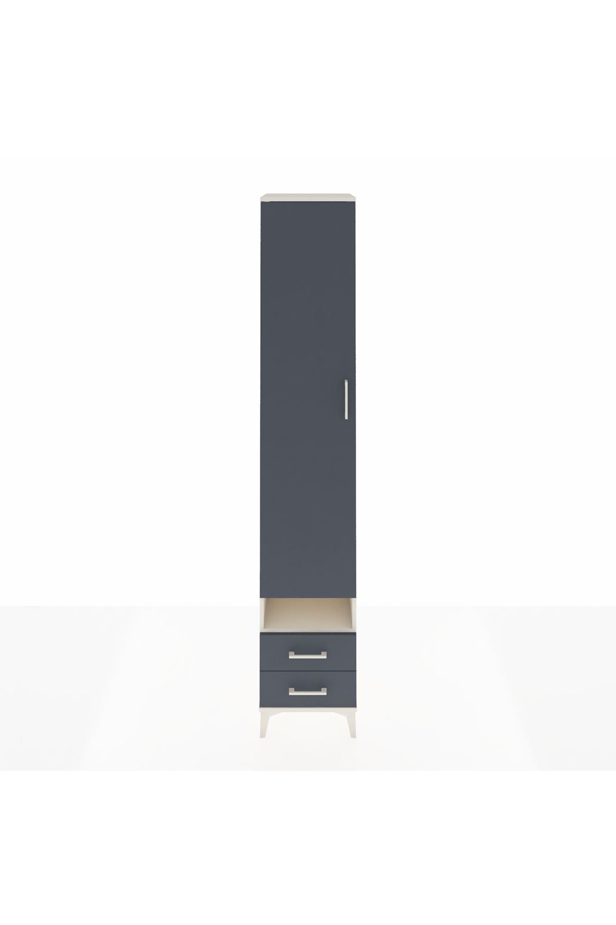Hyperion Dolap 4 Raflı 2 Çekmeceli Tek Askılı 44x44x243 - S64M035V2B