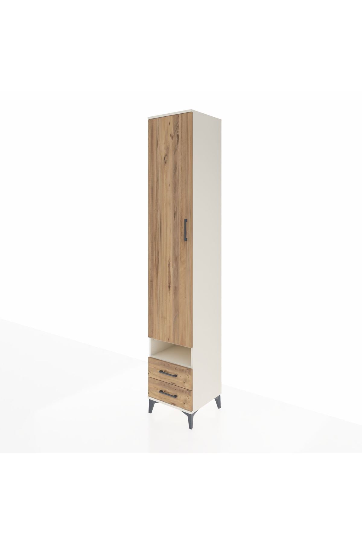 Hyperion Dolap 4 Raflı 2 Çekmeceli Tek Askılı 44x44x243 - S64M035V3B